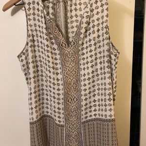 Rose and Olive Flowy tank -size large